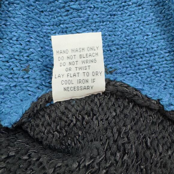 Habitat Cotton Blend Colorblock Artsy Art to Wear V-Neck Sweater Women's Size XL - Picture 6 of 6